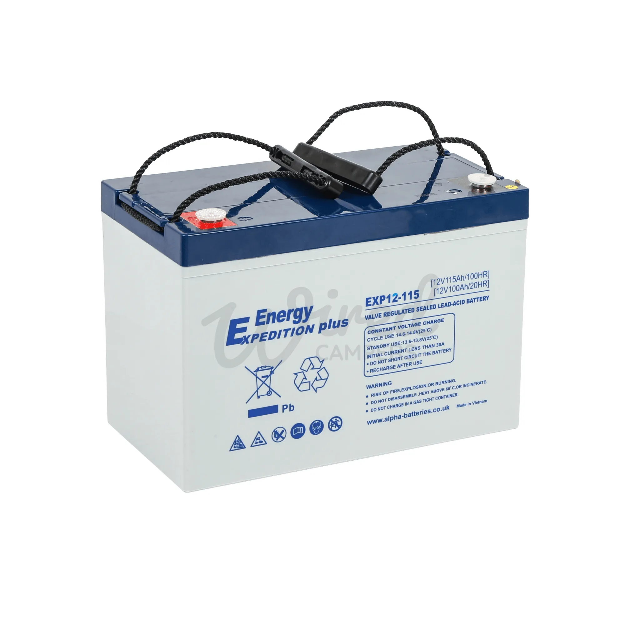 12V 115AH Expedition Plus AGM Deep Cycle Leisure Battery