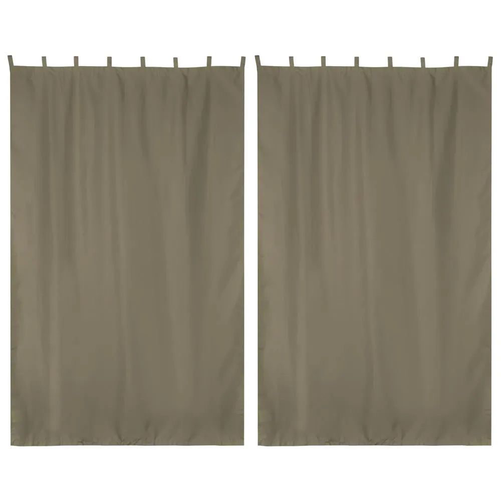 2ct/Pack Tab Top Curtain Panel for Porch, Doors 54x96