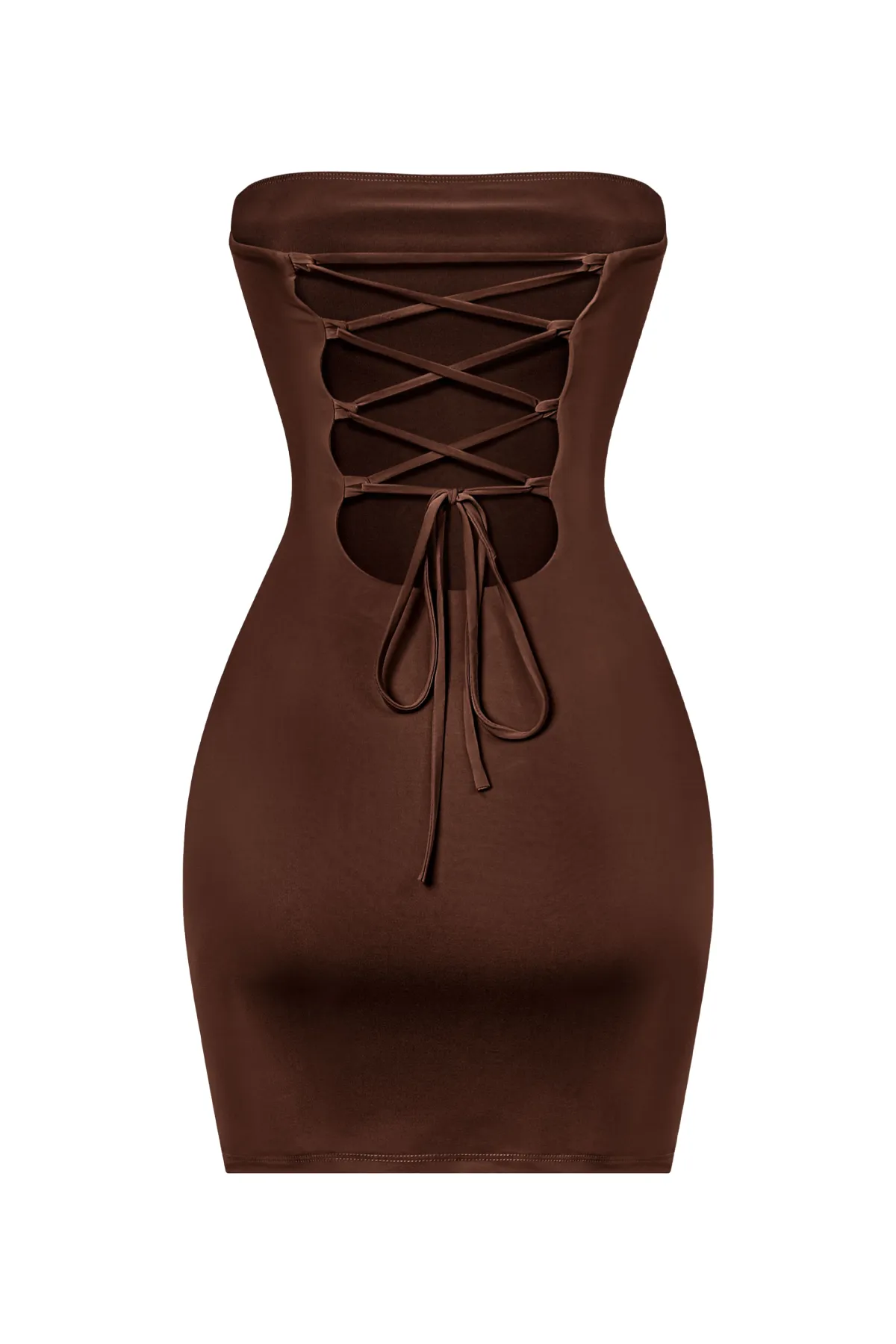 Abba Mini Tube Dress (Brown)