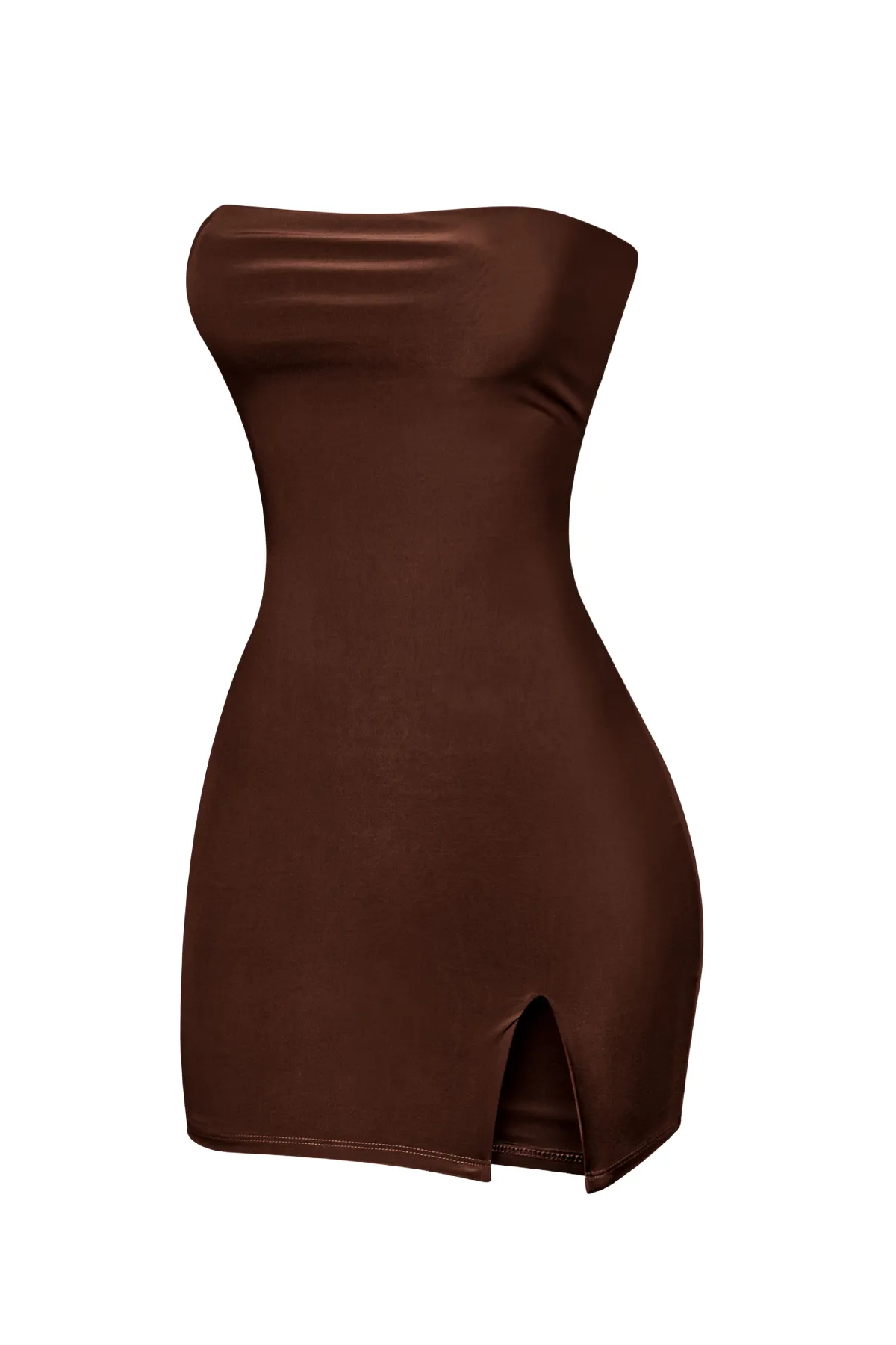 Abba Mini Tube Dress (Brown)