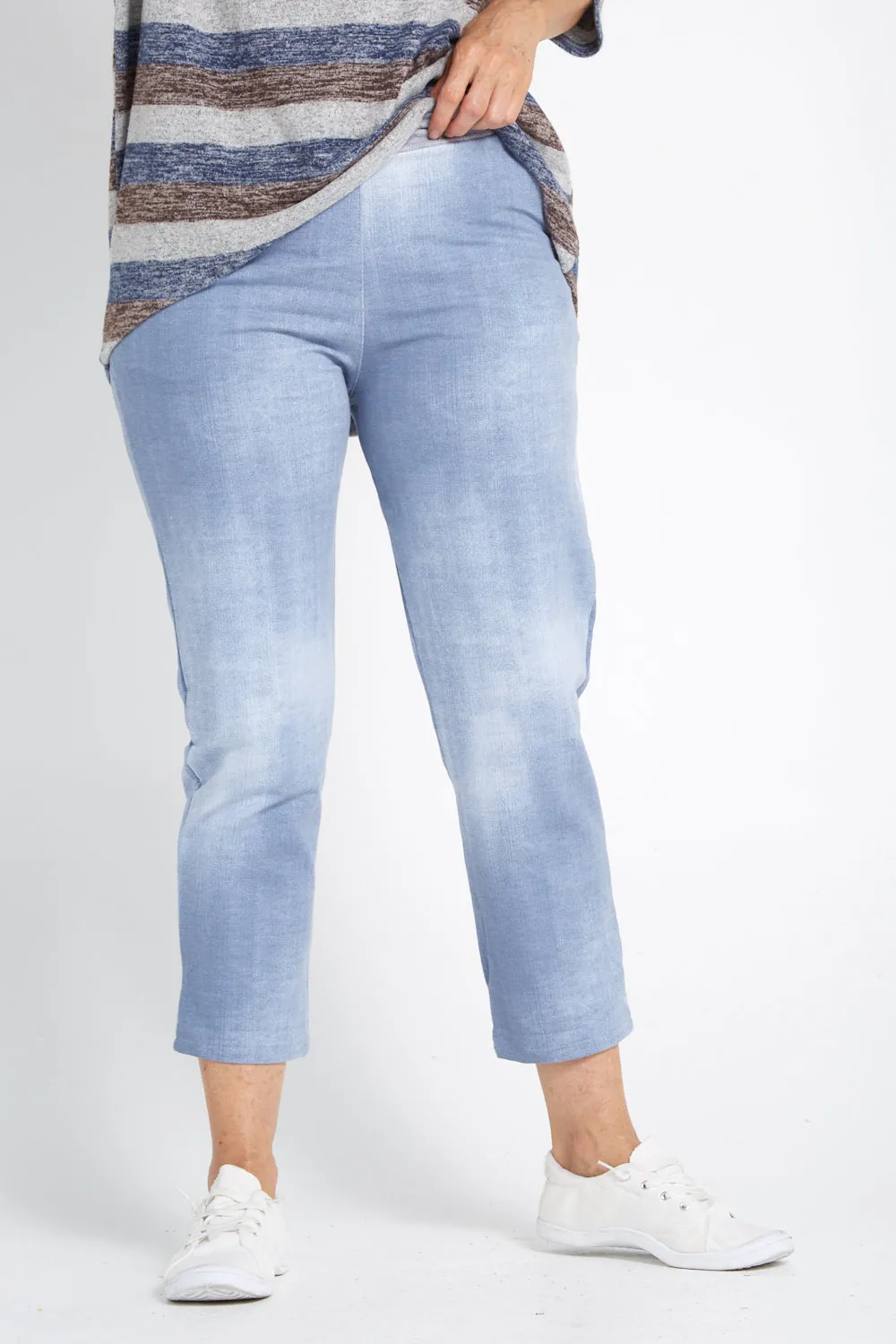 Bethany Plain Pants - Light Denim