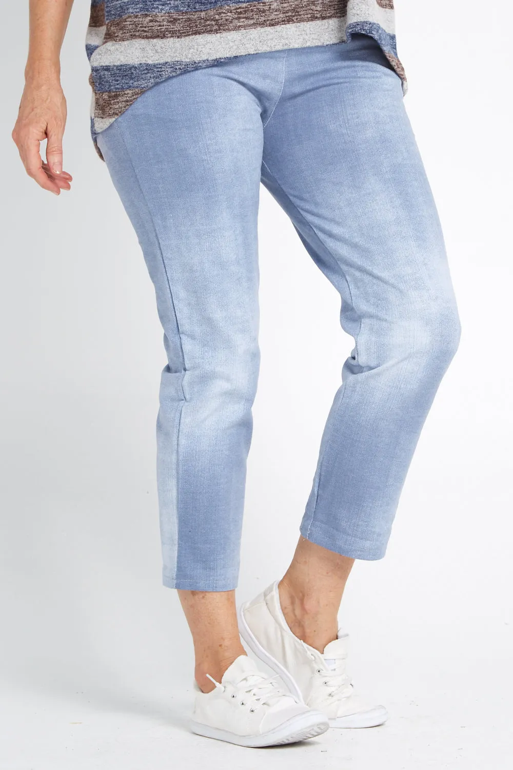 Bethany Plain Pants - Light Denim