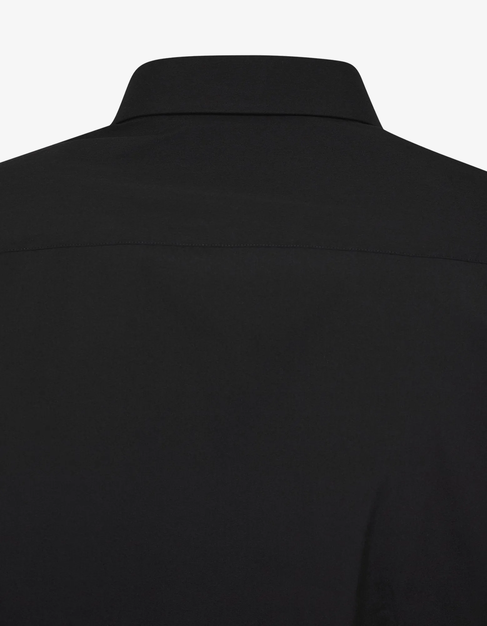 Black Logo Signature Stretch-Cotton Shirt