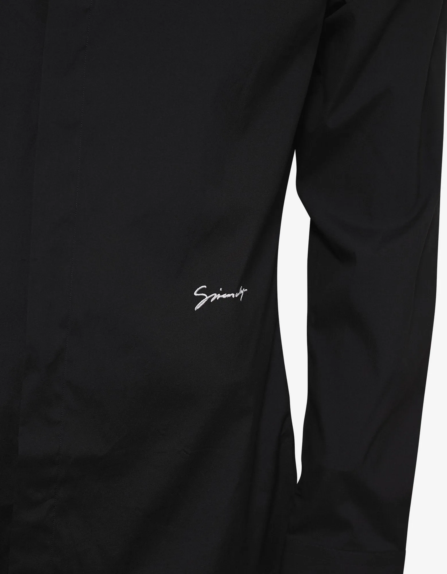 Black Logo Signature Stretch-Cotton Shirt