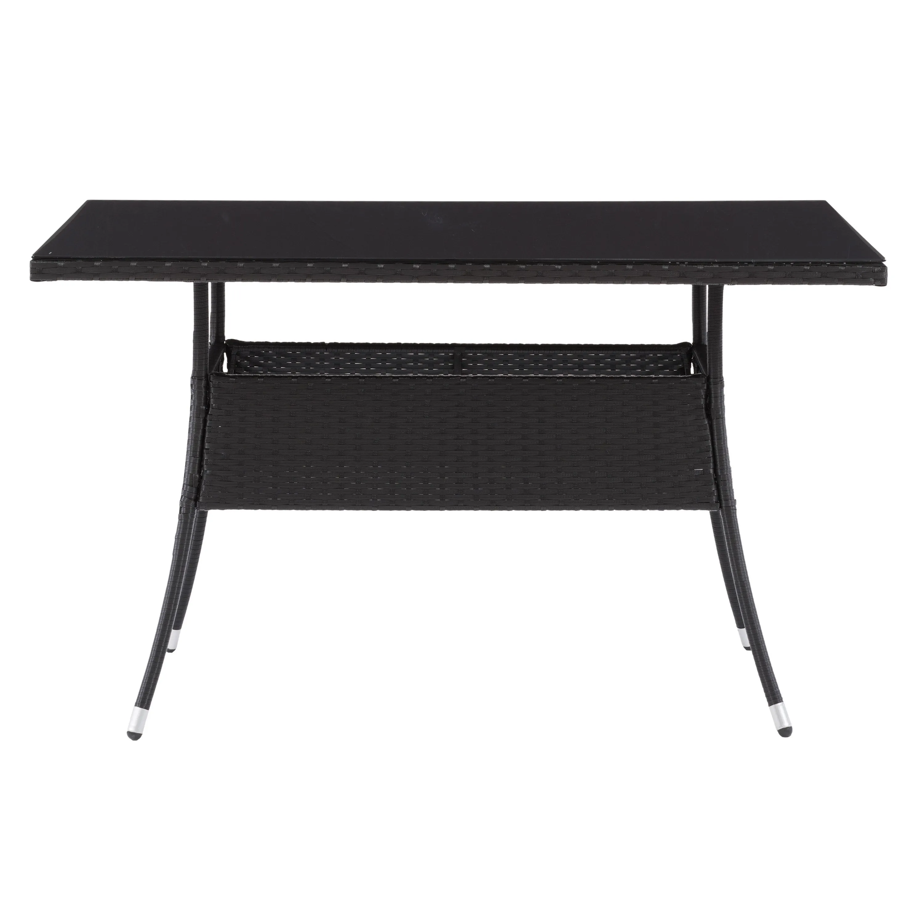 Black Outdoor Dining Table