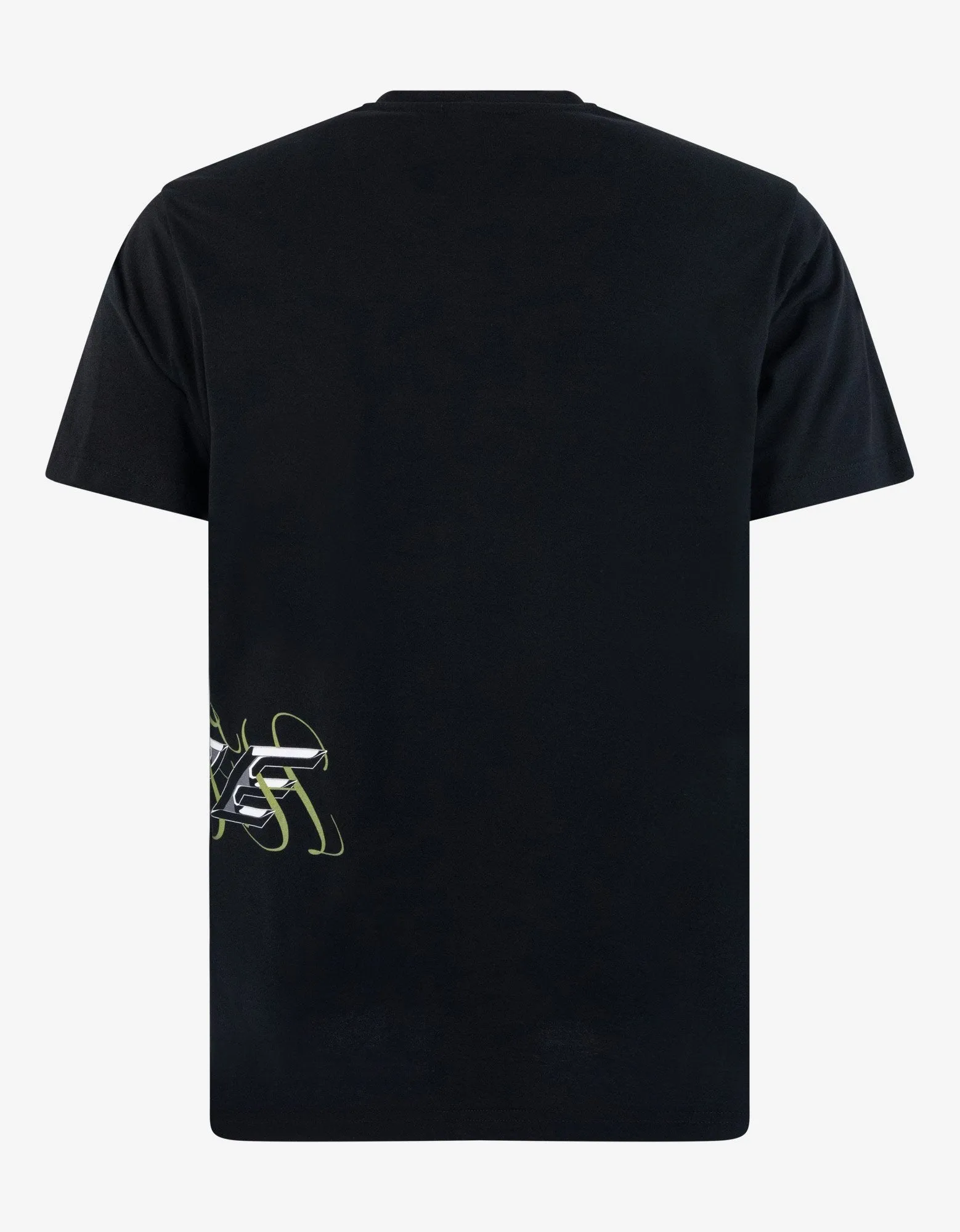 Black Peony Print T-Shirt -