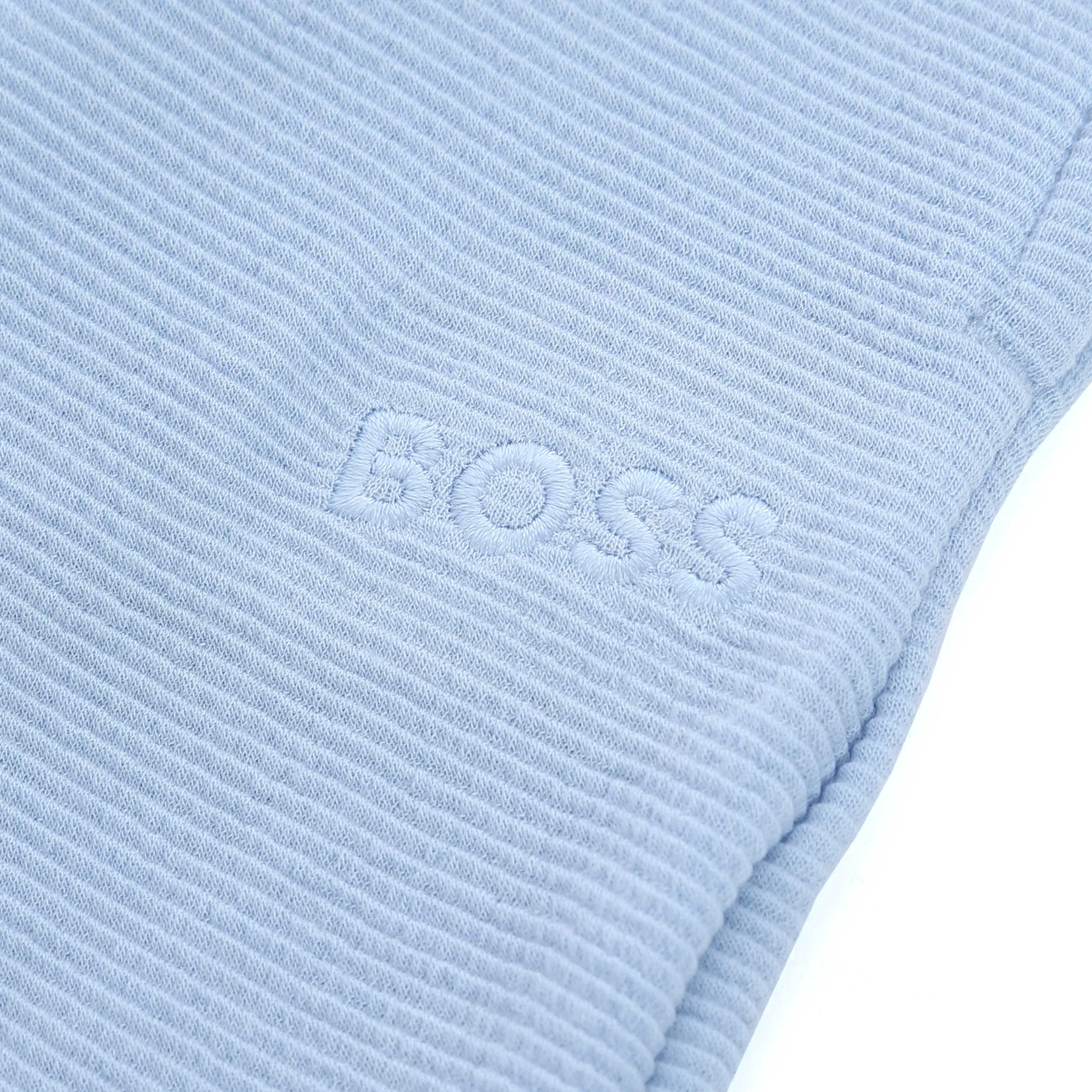 BOSS Rib Shorts Sweat Short in Sky Blue