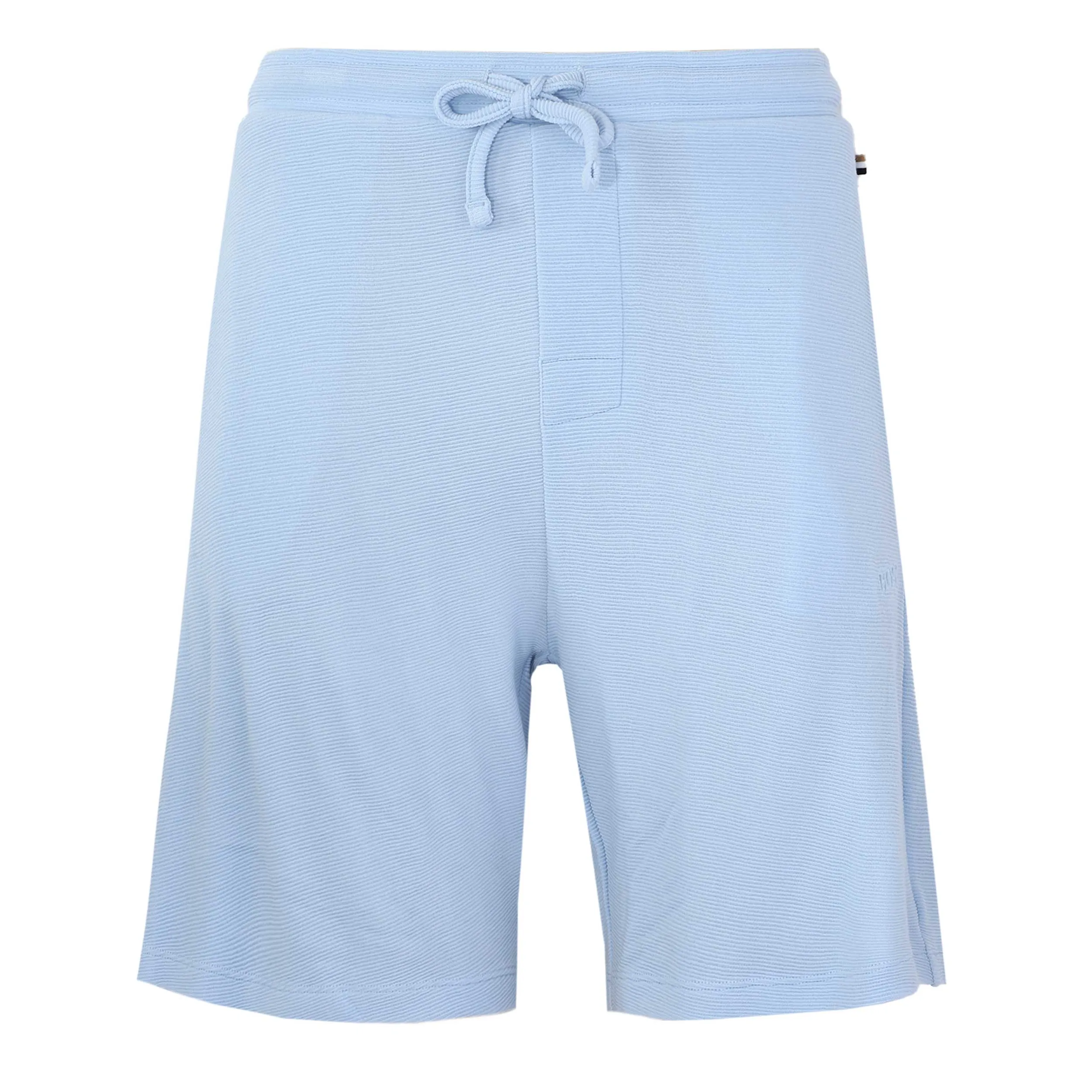 BOSS Rib Shorts Sweat Short in Sky Blue