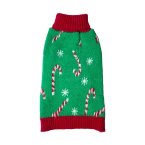 Candy Cane Sweater | Dog Christmas Jumper by Happy Pet