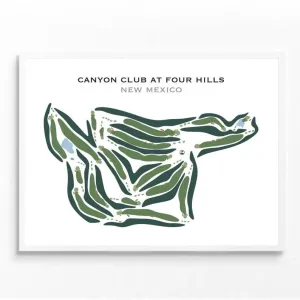 Canyon Club at Four Hills, New Mexico - Printed Golf Courses