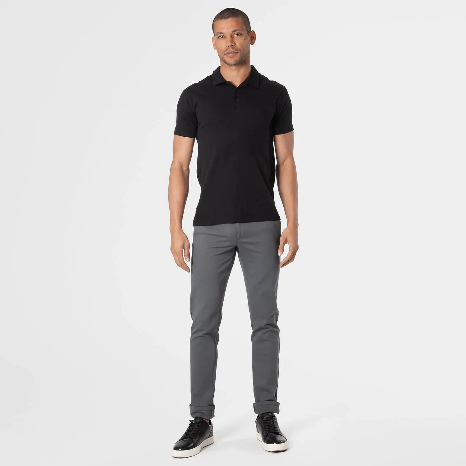 Carbon Slim Comfort Knit Chino Pant