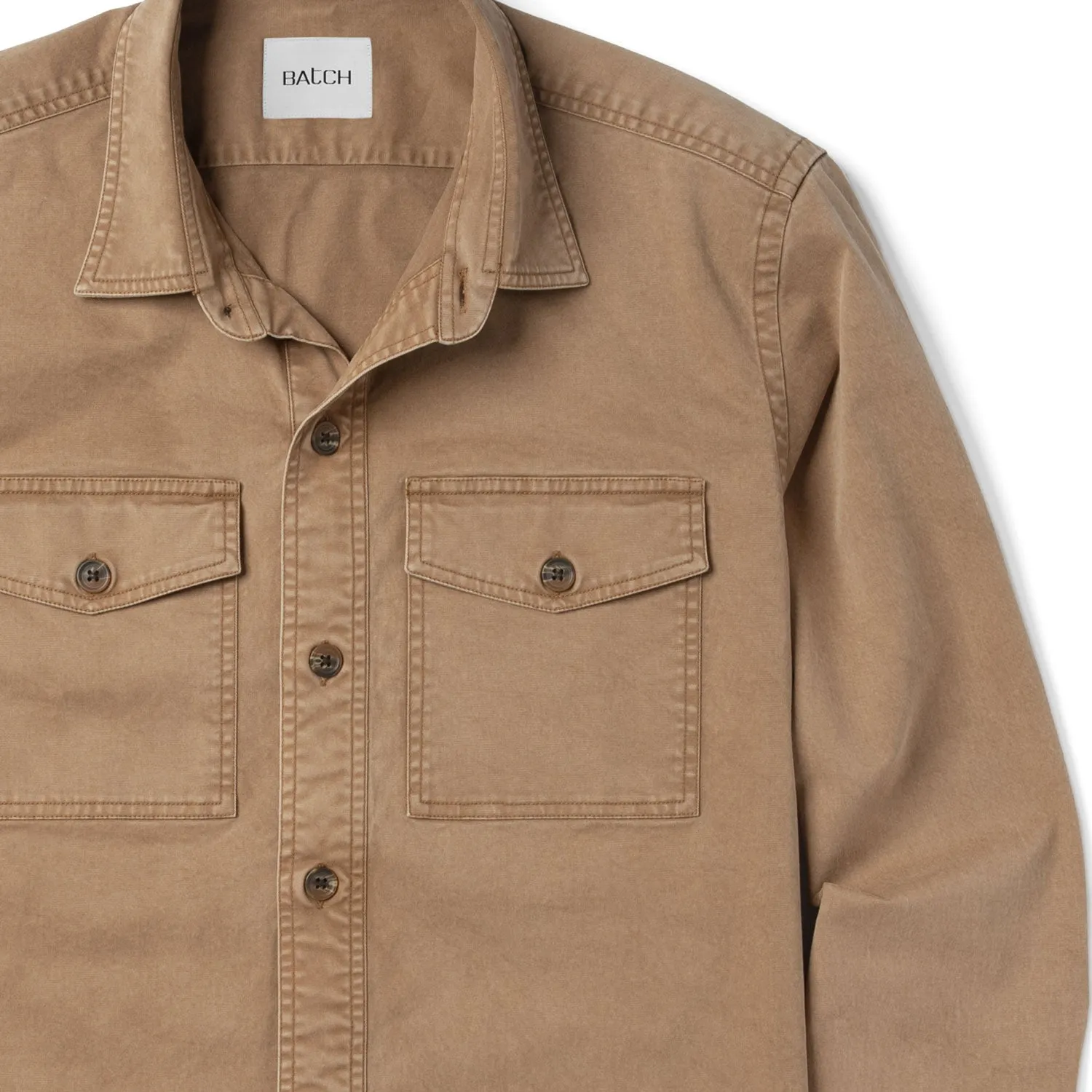 Distiller Shirt Jacket - Khaki Heavy Twill