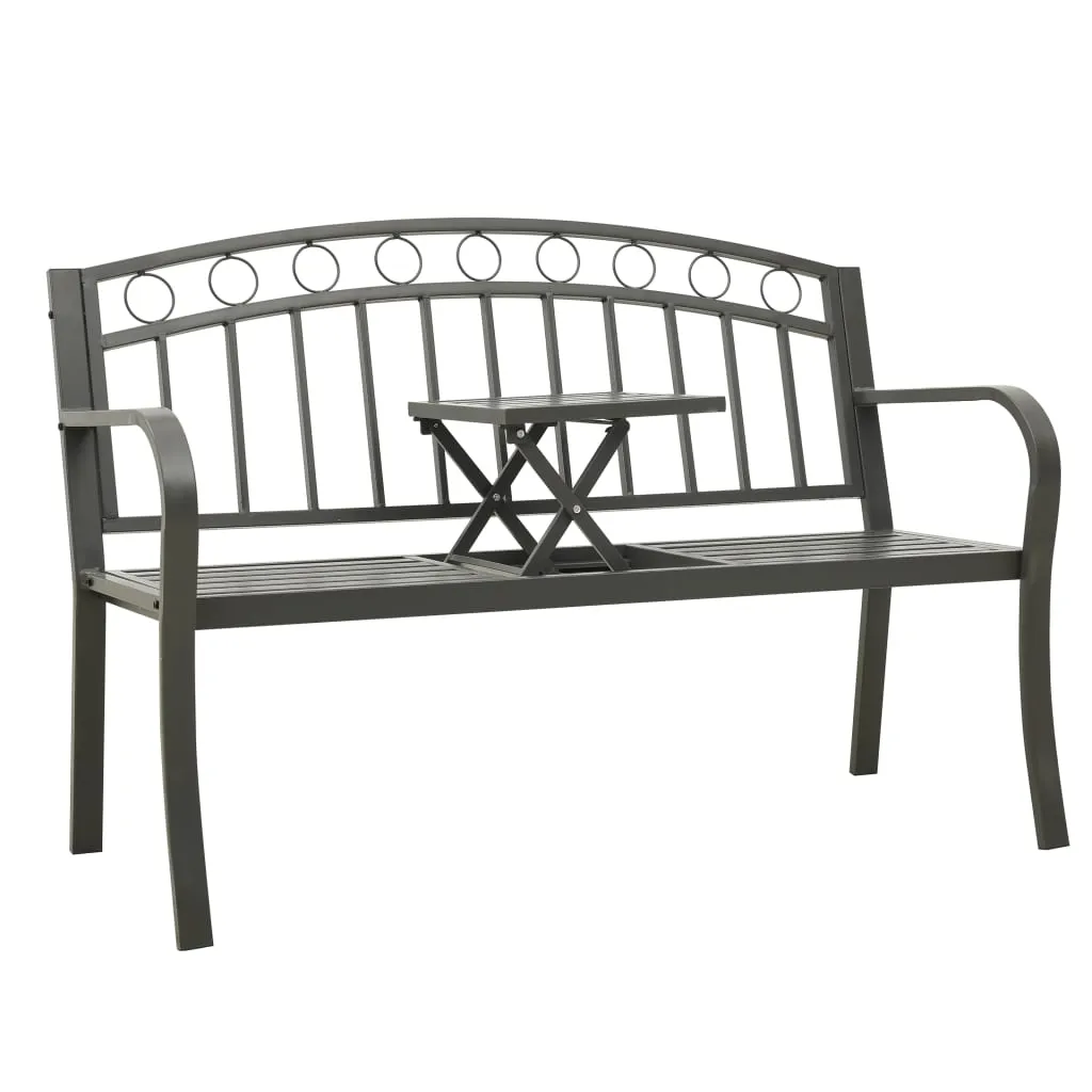 Garden Bench 49.2" Steel