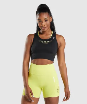 Gymshark Energy Seamless Crop Top - Black