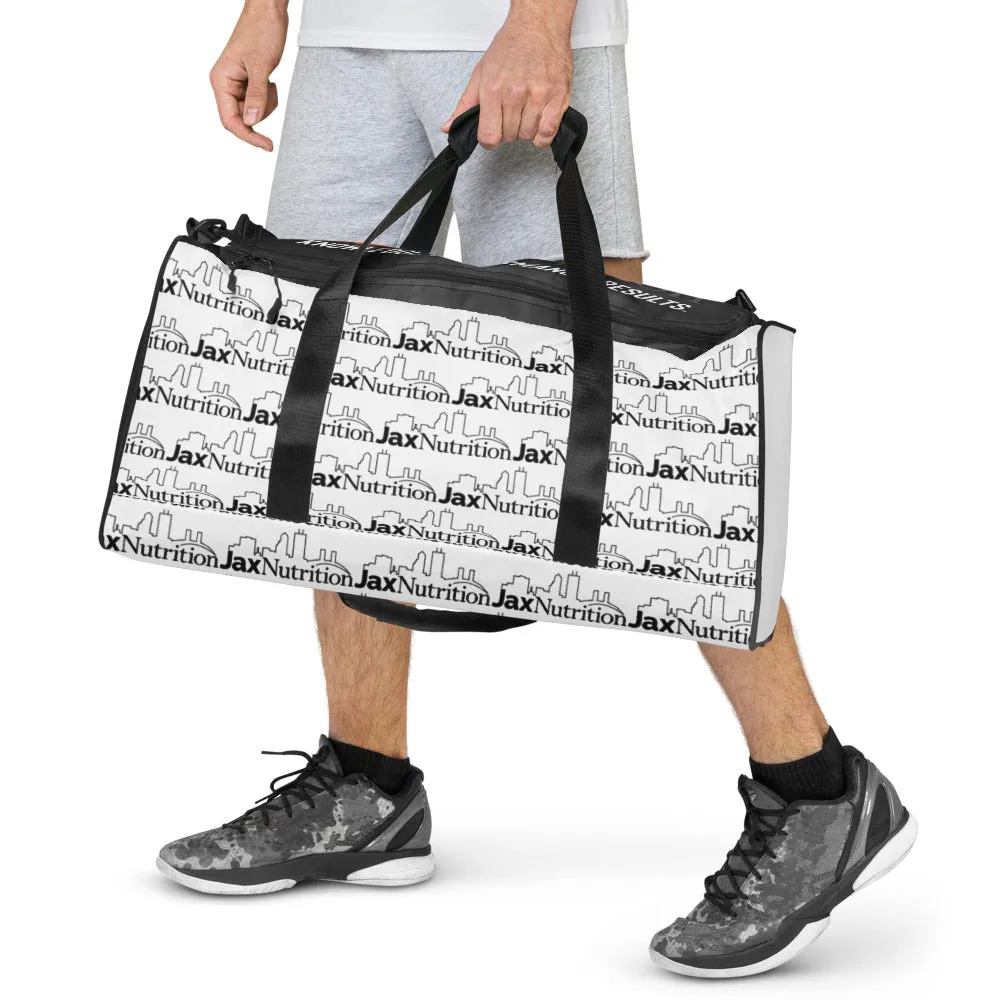 Jax Nutrition Black Logo Everywhere Duffle bag