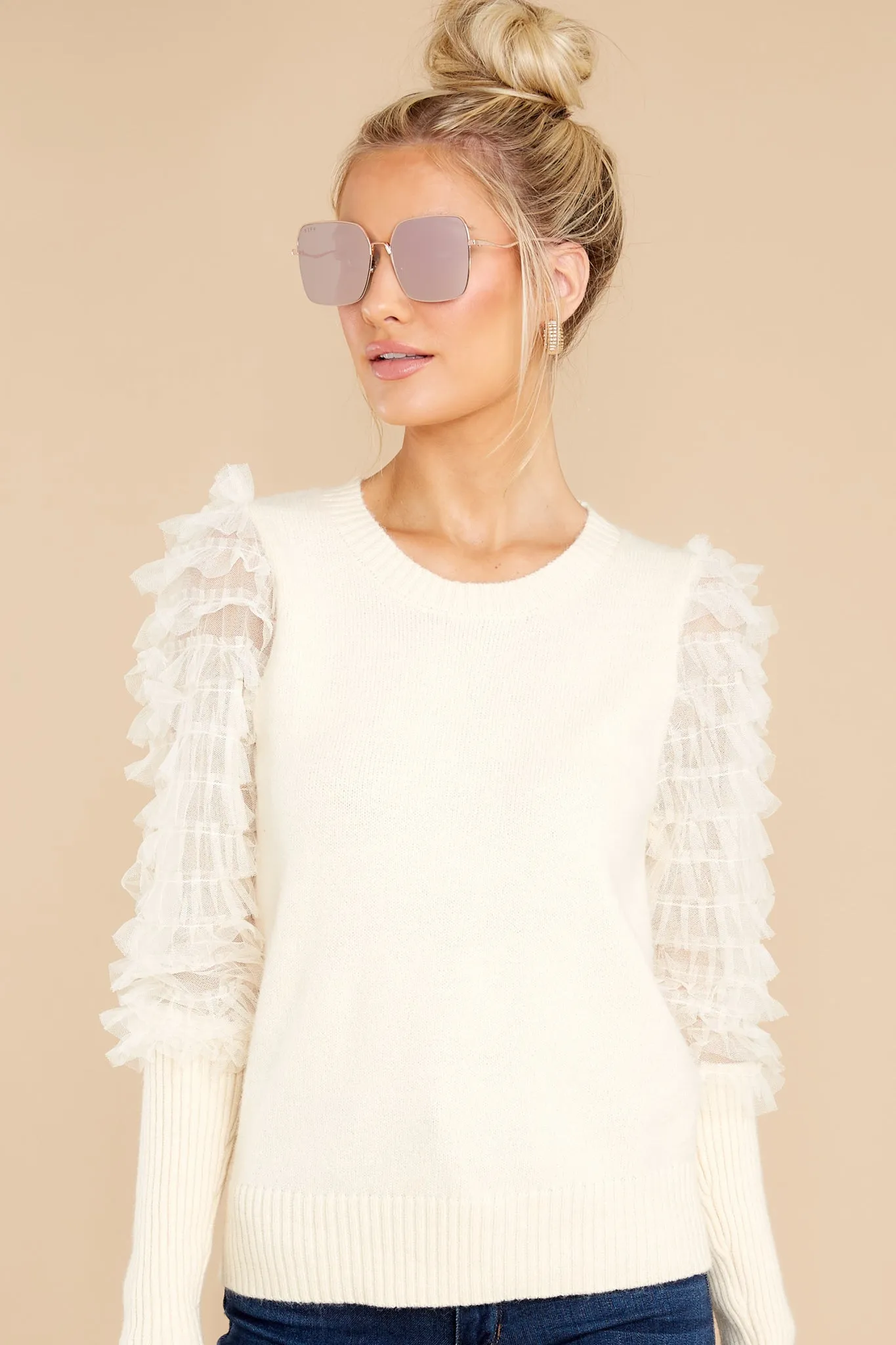 Keep It Fancy Ivory Sweater