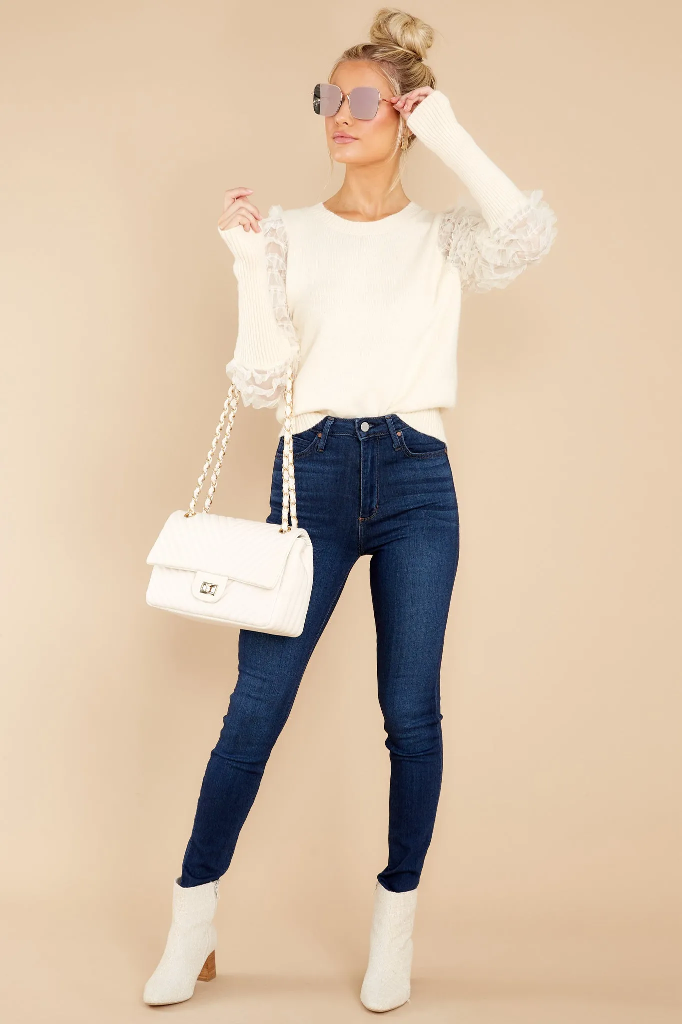 Keep It Fancy Ivory Sweater