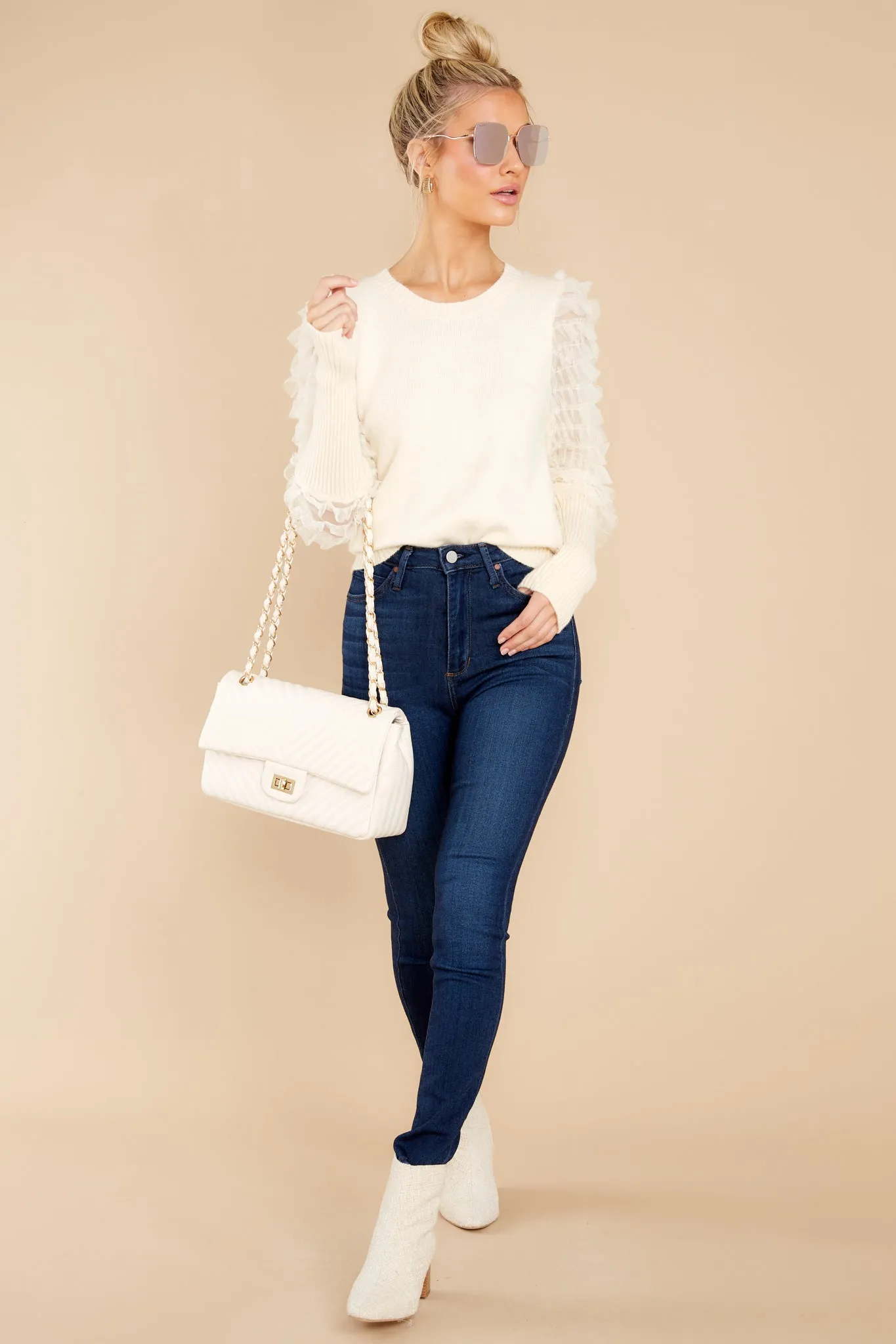 Keep It Fancy Ivory Sweater