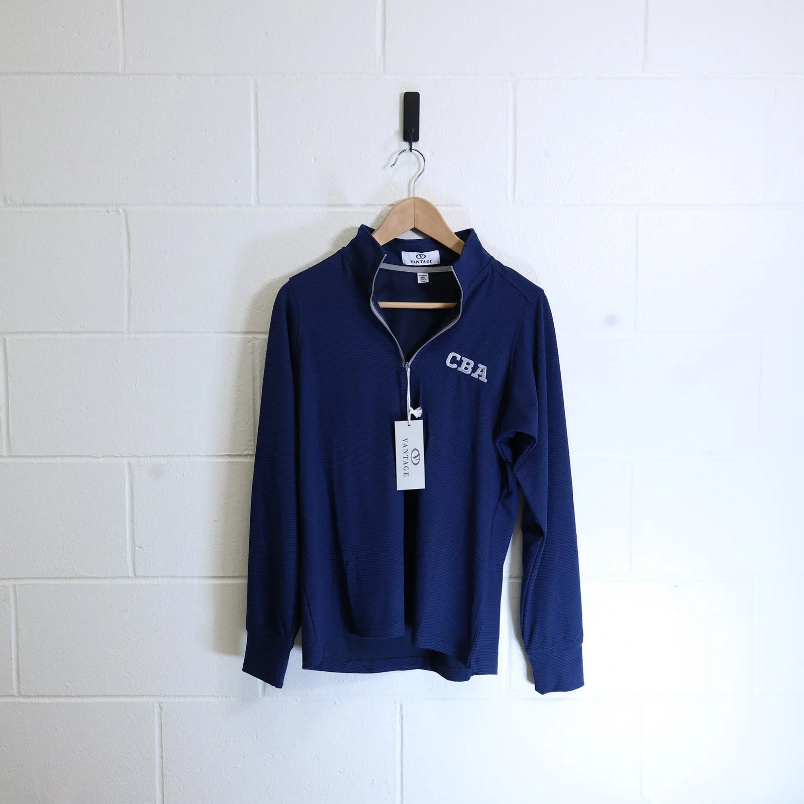 Ladies Navy 1/4 Zip Pullover