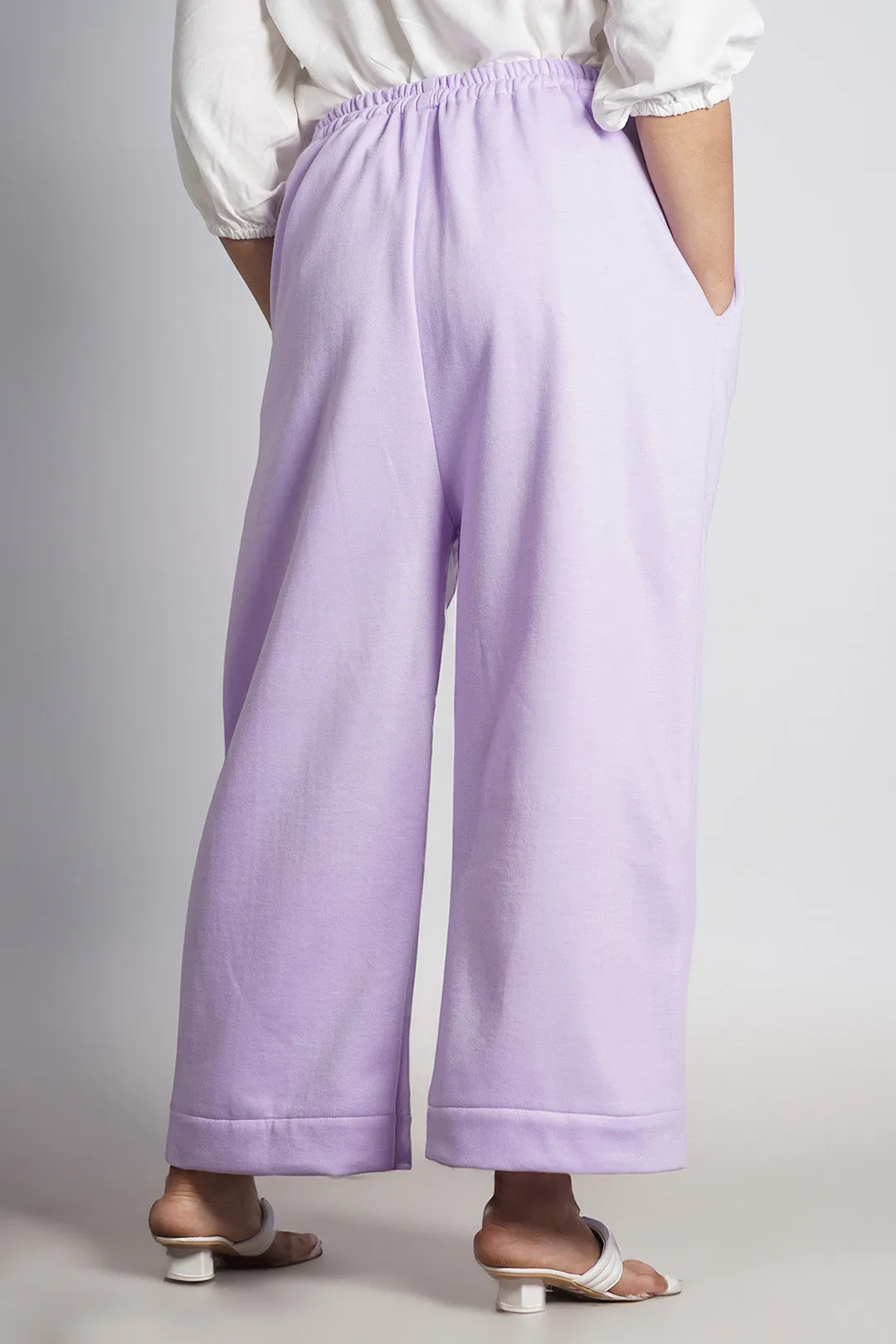 Lavender Fleece Palazzo