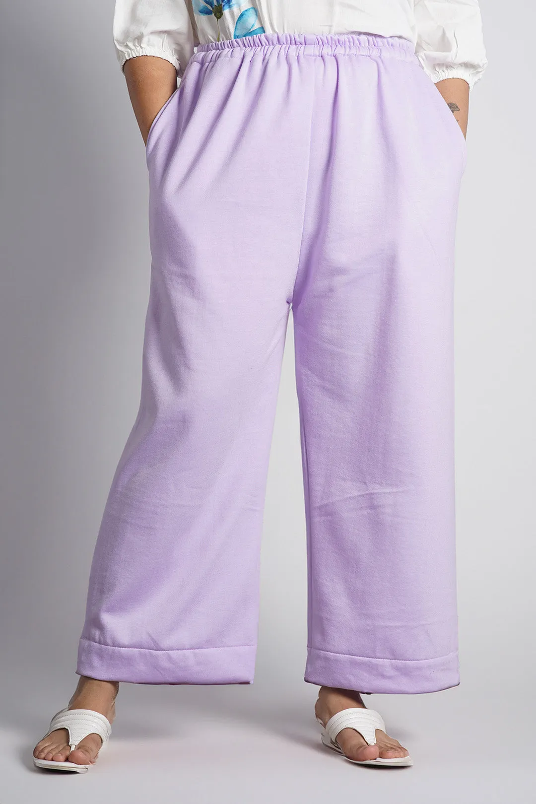 Lavender Fleece Palazzo