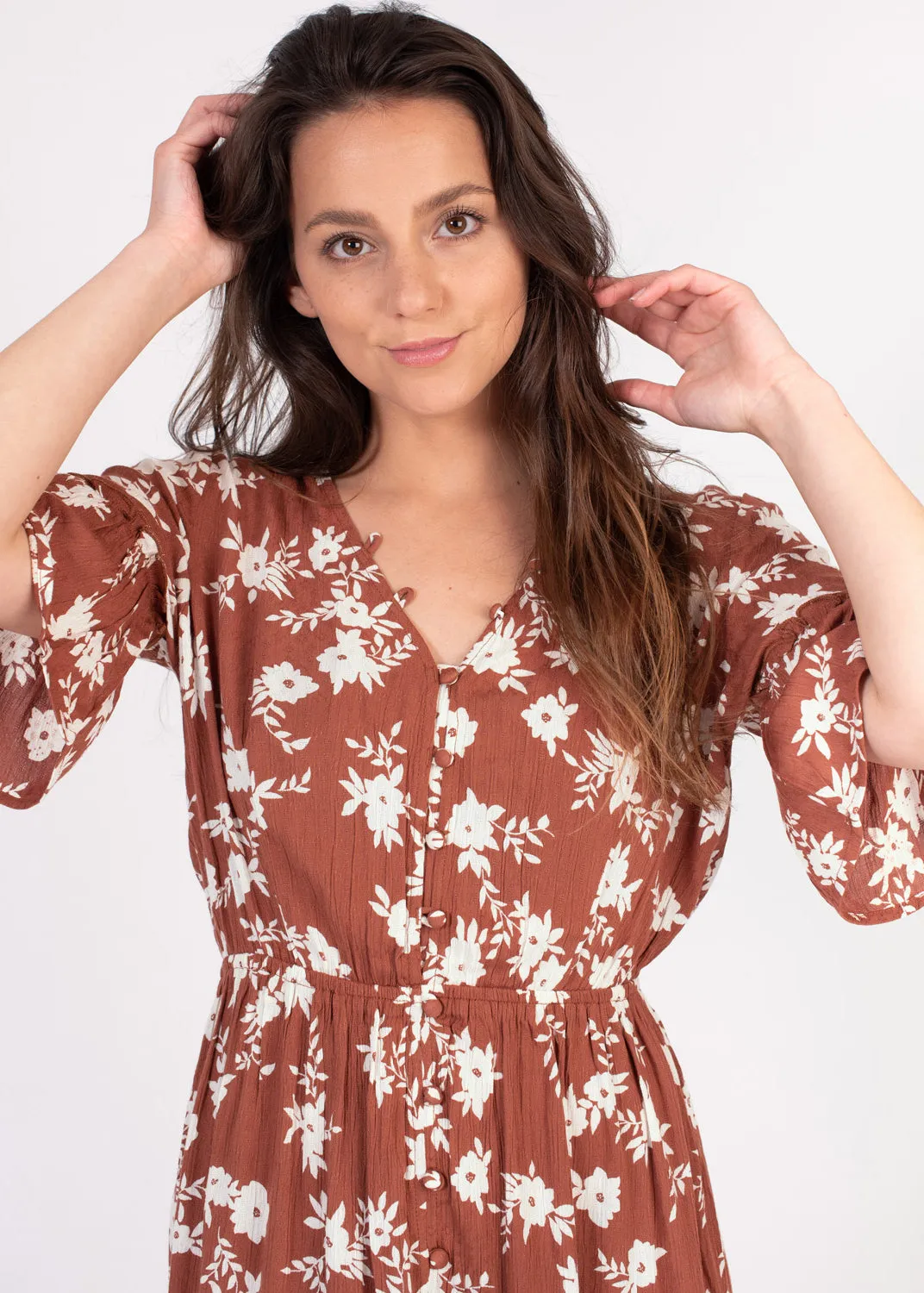 Love Game Floral Ruffle Dress