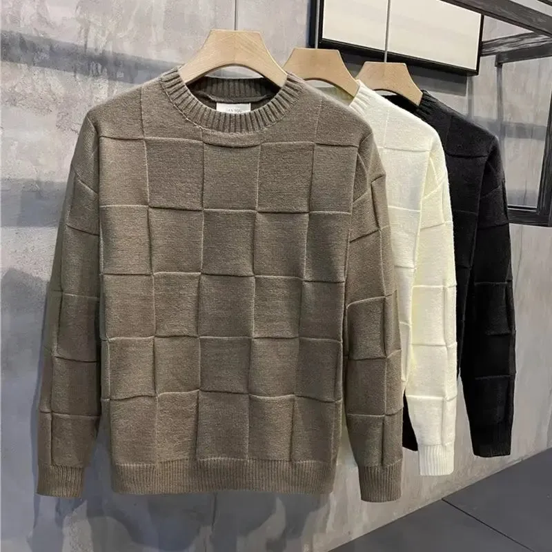 Men's Round Neck Long Sleeve Bottoming Shirt Sweater