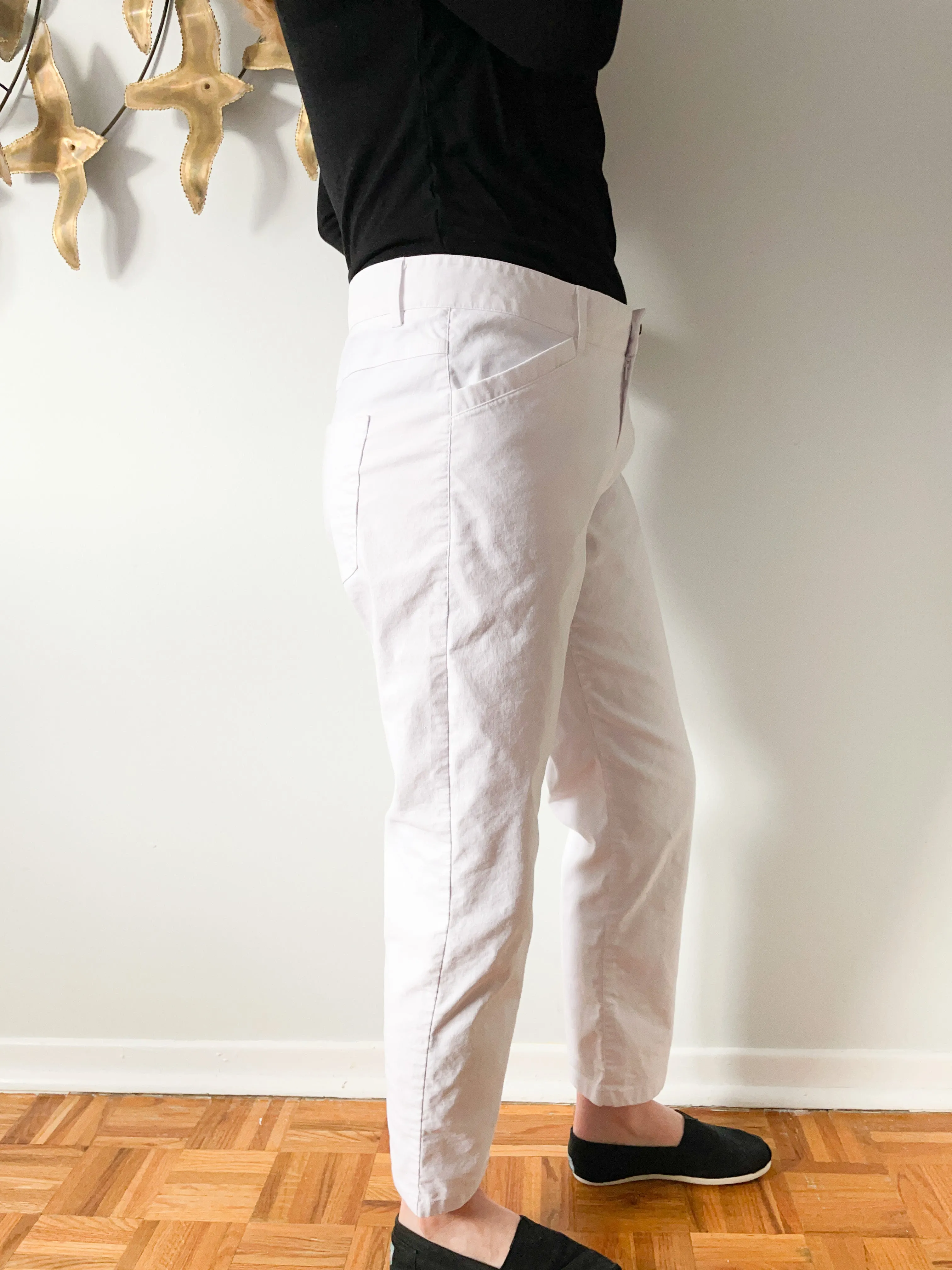 MEXX White High Rise Tapered Cropped Pants - Size 12