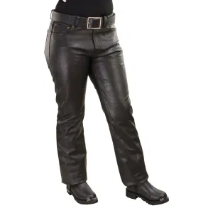 Milwaukee Leather LKL6790 Women's Classic 5 Pocket Black Casual