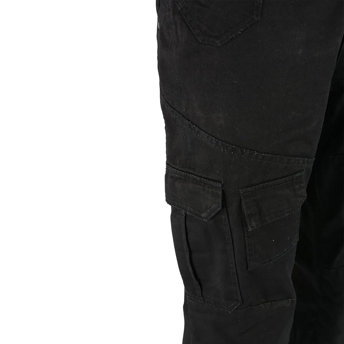 Milwaukee Leather MPM5590 Men's Black Armored Black Cargo Jeans