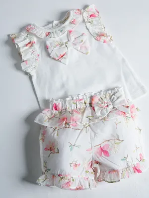 Mintini soft floral short set