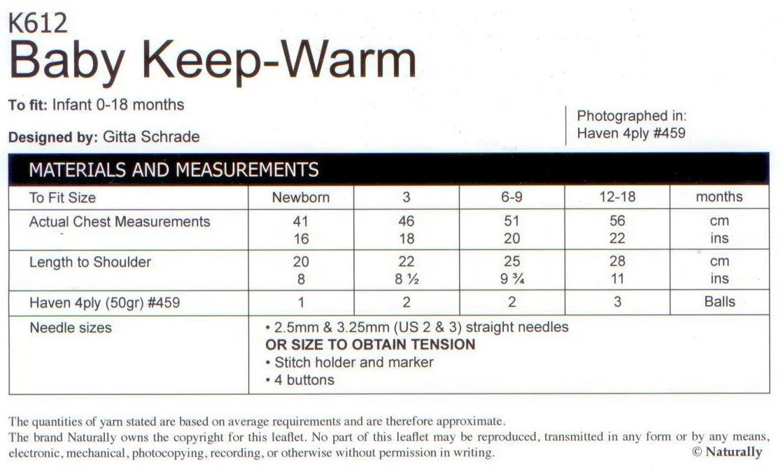 NATURALLY LEAFLET K612