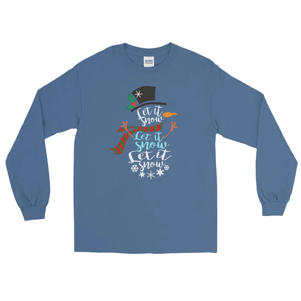 "Let It Snow" 3XL Long Sleeve Shirt - Several Colors Available