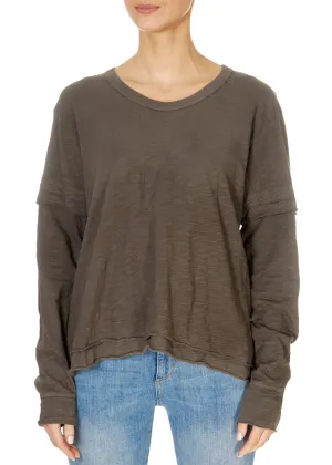 Round Neck Long Sleeve Top