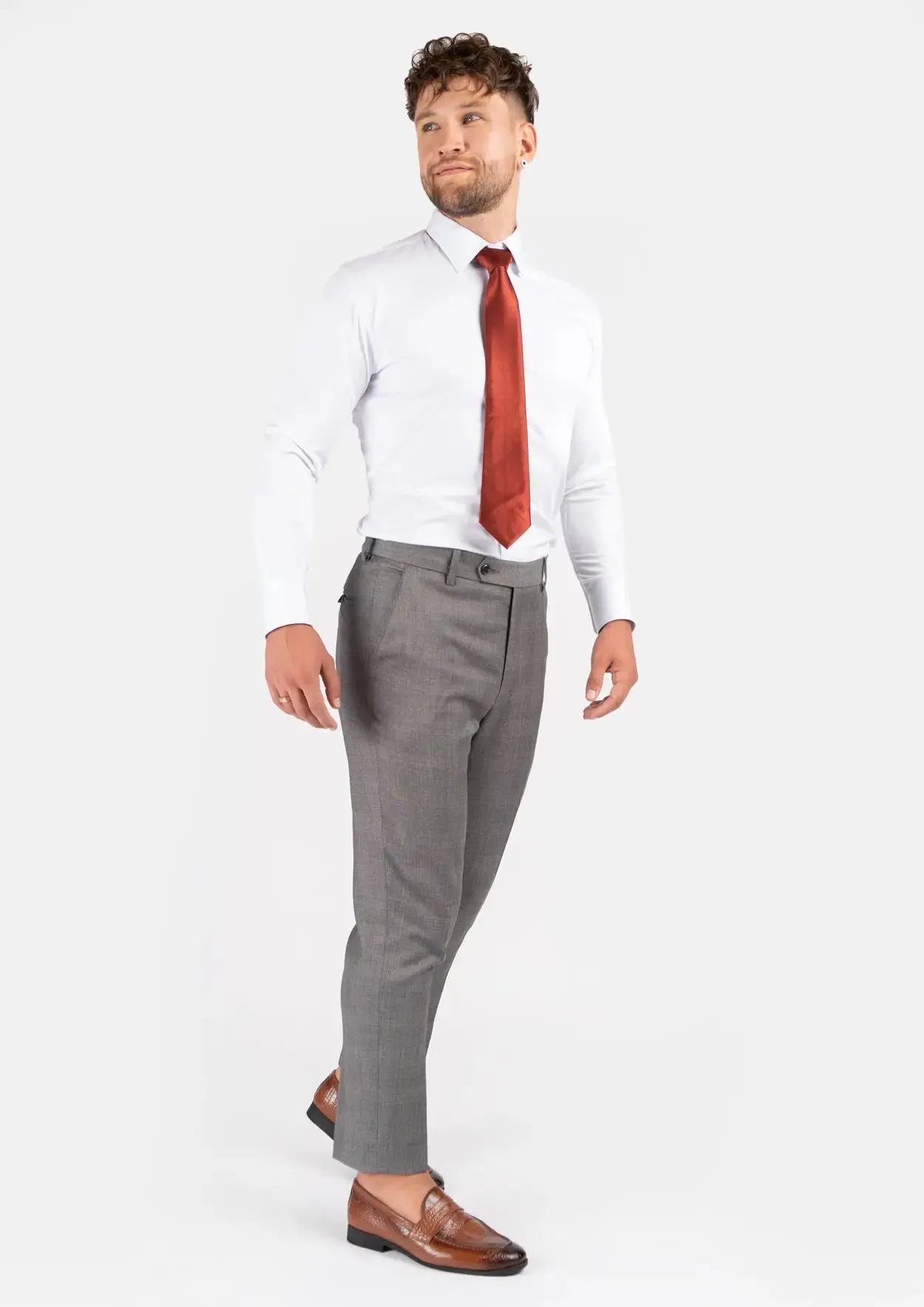 Spanish Grey Prince Of Wales Pants