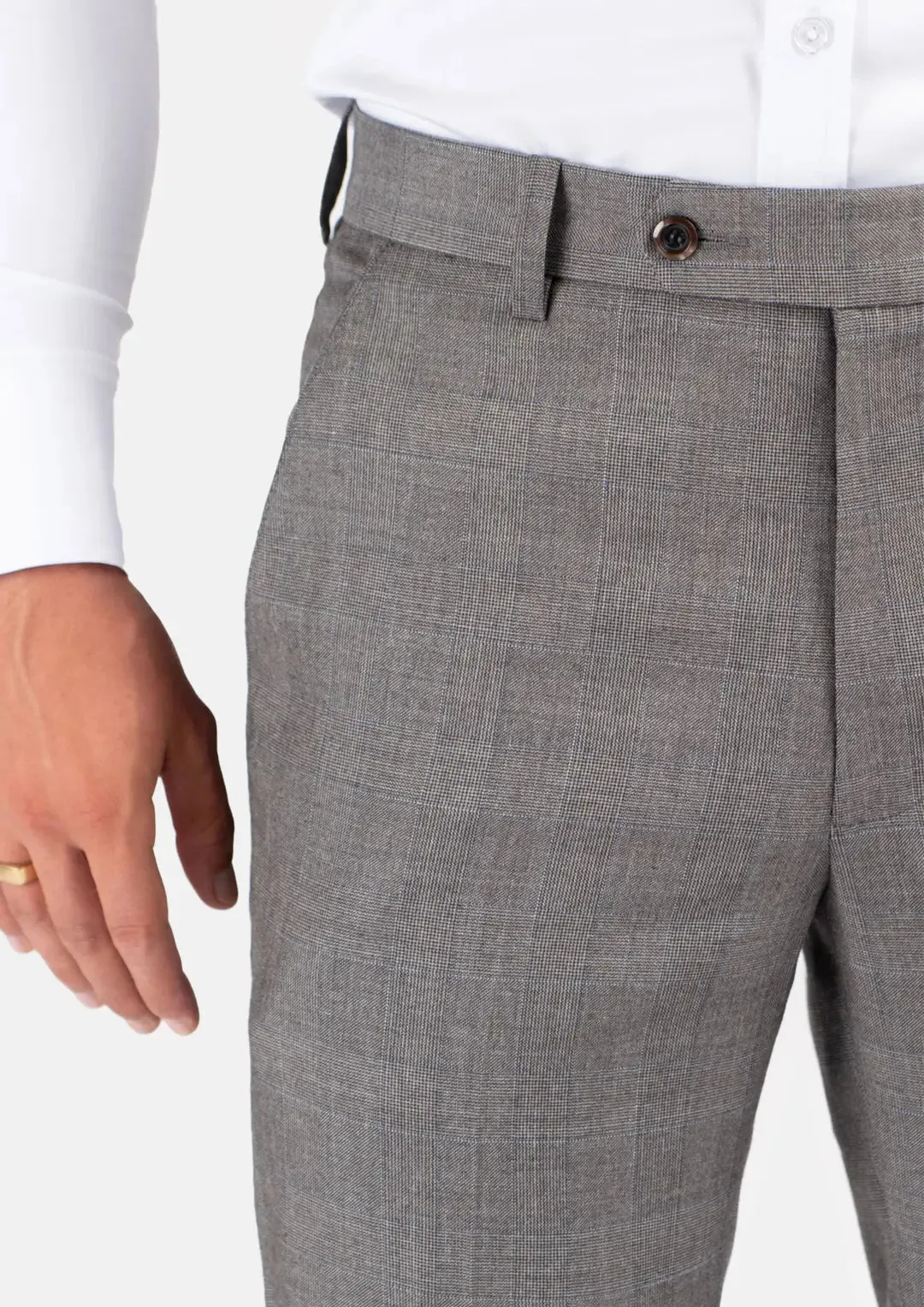 Spanish Grey Prince Of Wales Pants