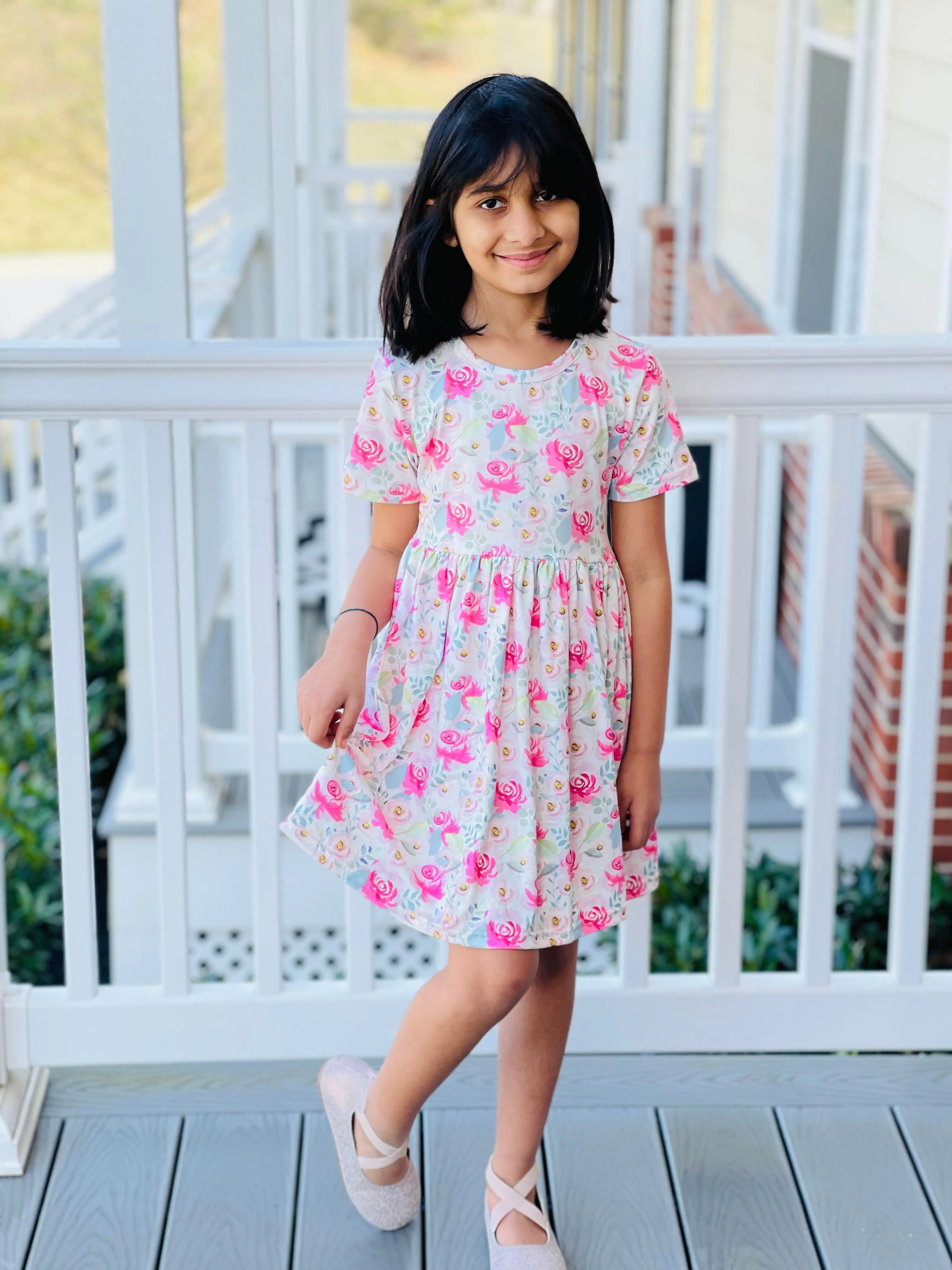 SPRING FLORAL DRESS