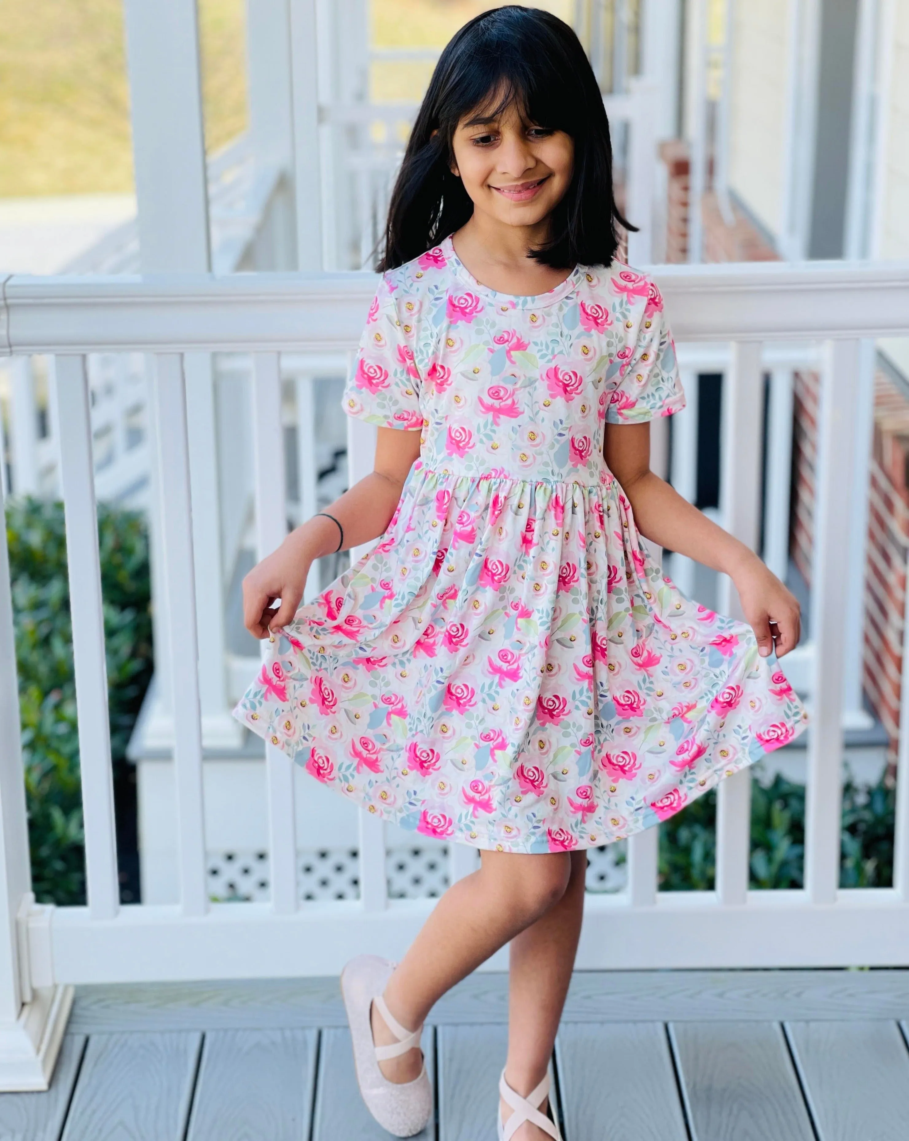 SPRING FLORAL DRESS