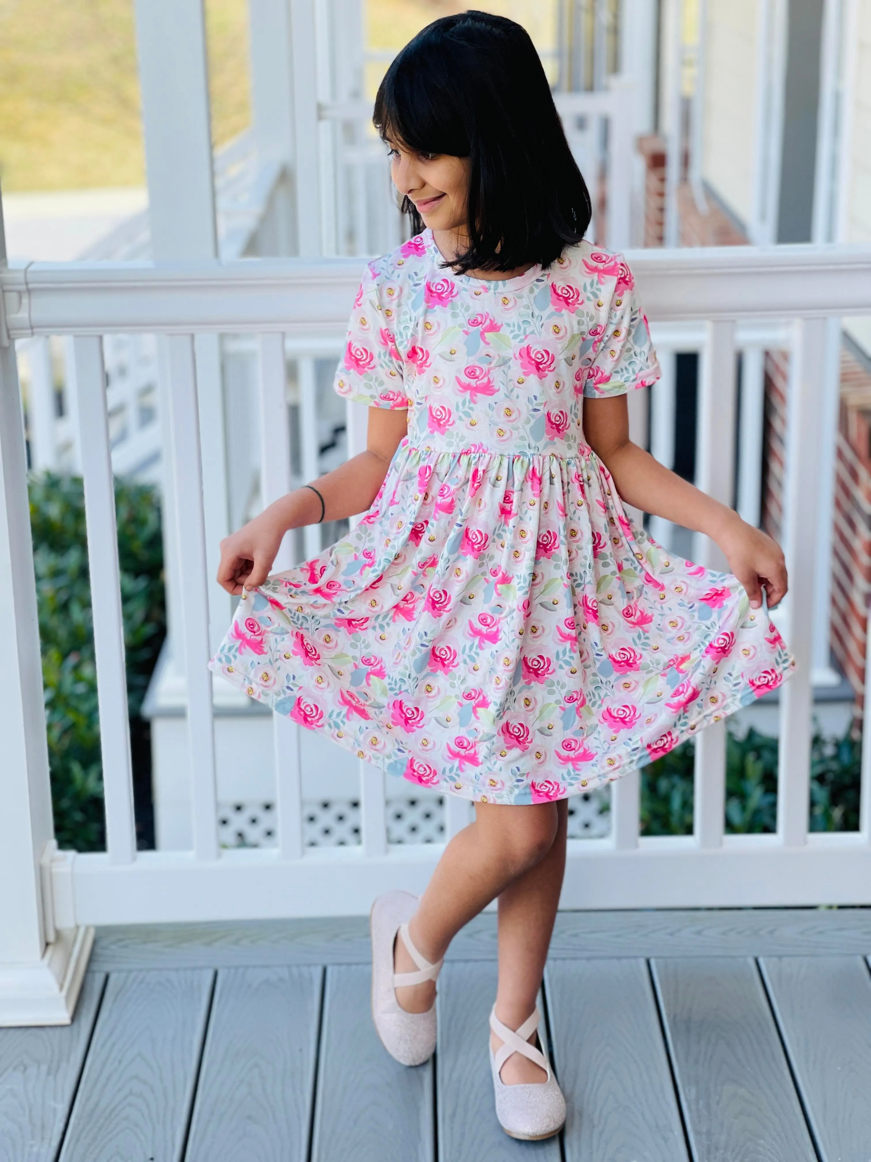 SPRING FLORAL DRESS