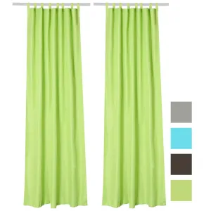 Tab Top Curtain Panel for Porch, Doors 54x84 2ct/Pack