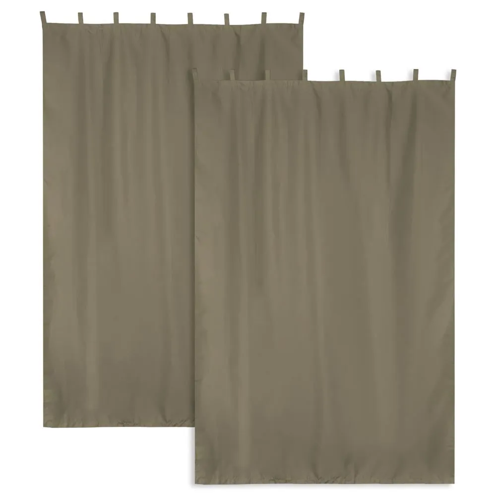 Tab Top Curtain Panel for Porch, Doors 54x84 2ct/Pack