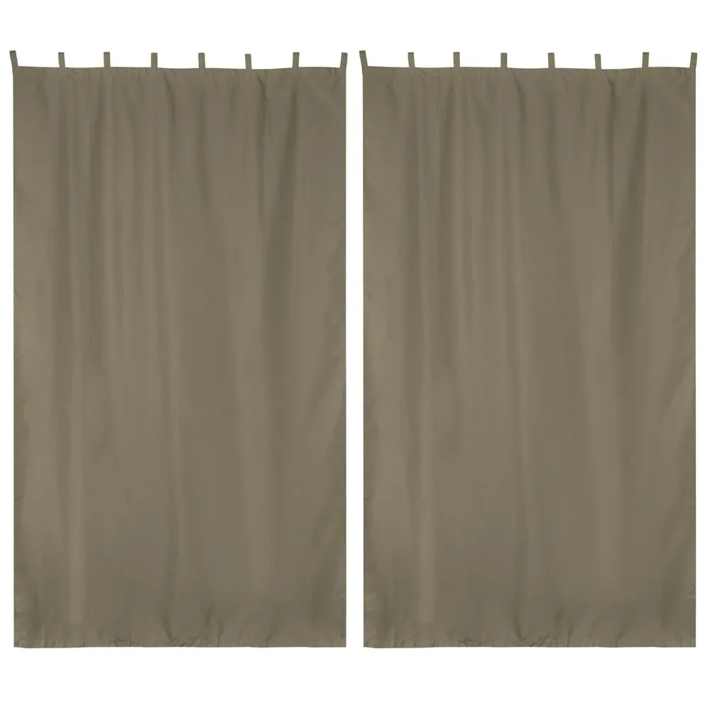 Tab Top Curtain Panel for Porch, Pergola 54x108 2ct/Pack