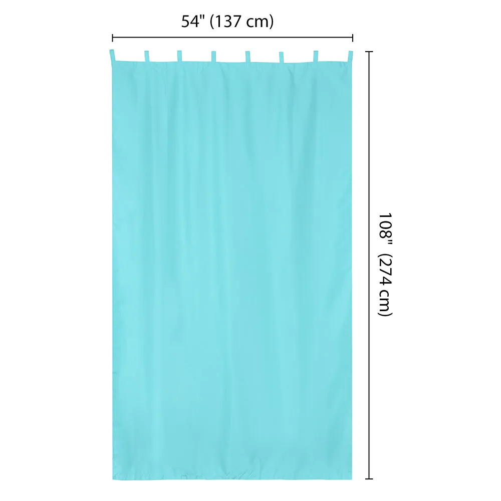 Tab Top Curtain Panel for Porch, Pergola 54x108 2ct/Pack