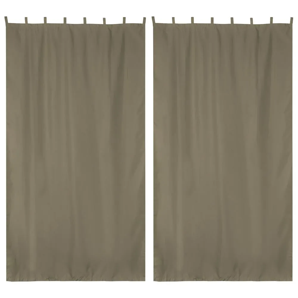 Tab Top Curtain Panel for Porch, Pergola 54x120 2ct/Pack