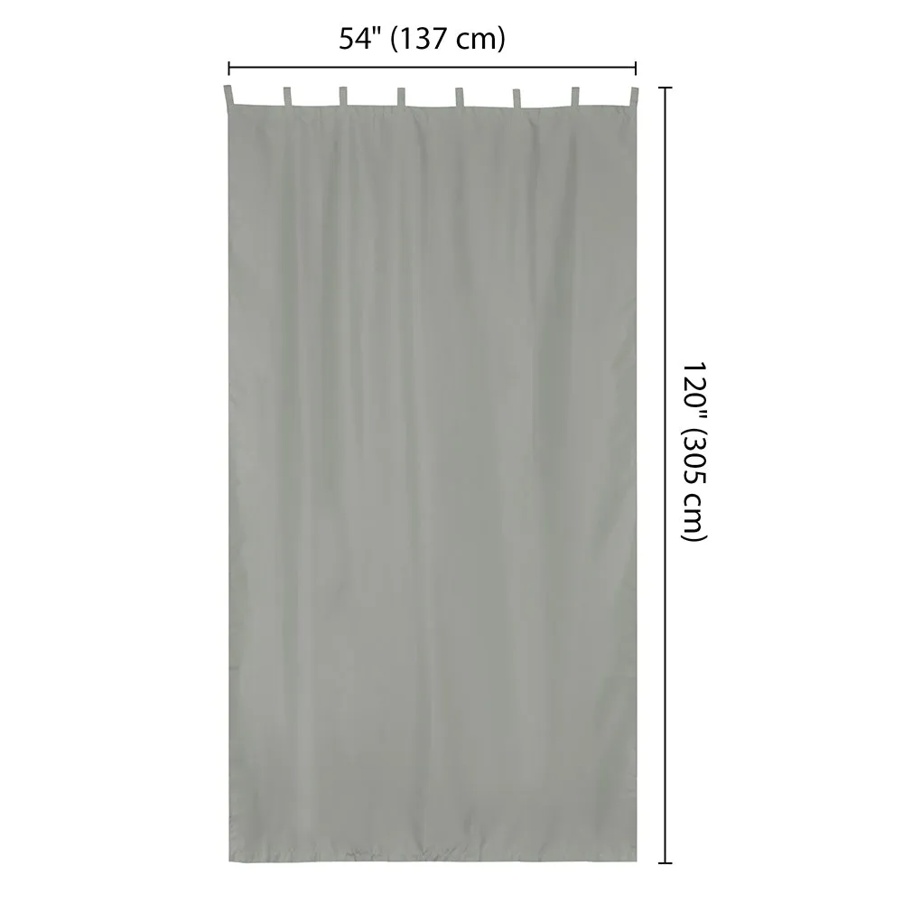 Tab Top Curtain Panel for Porch, Pergola 54x120 2ct/Pack