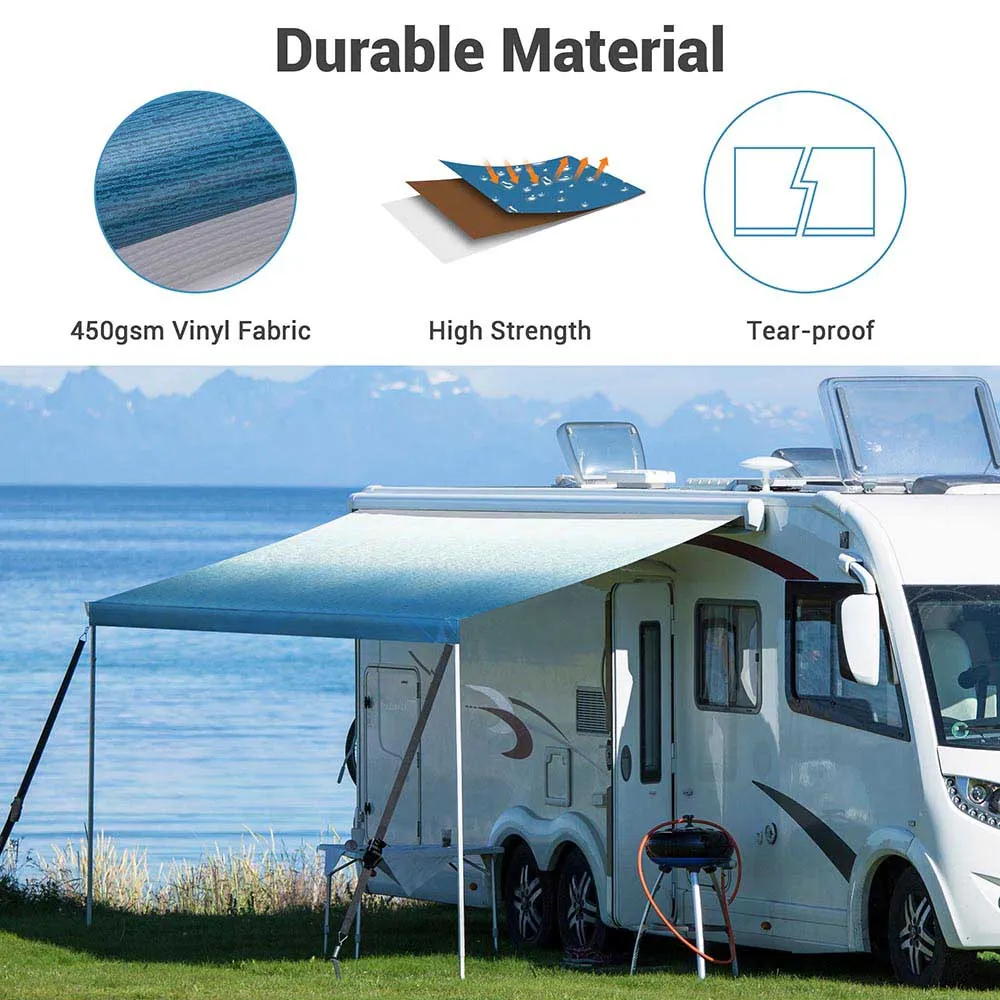 TheLAShop 14 foot Awning Fabric Replacement RV Slide Topper