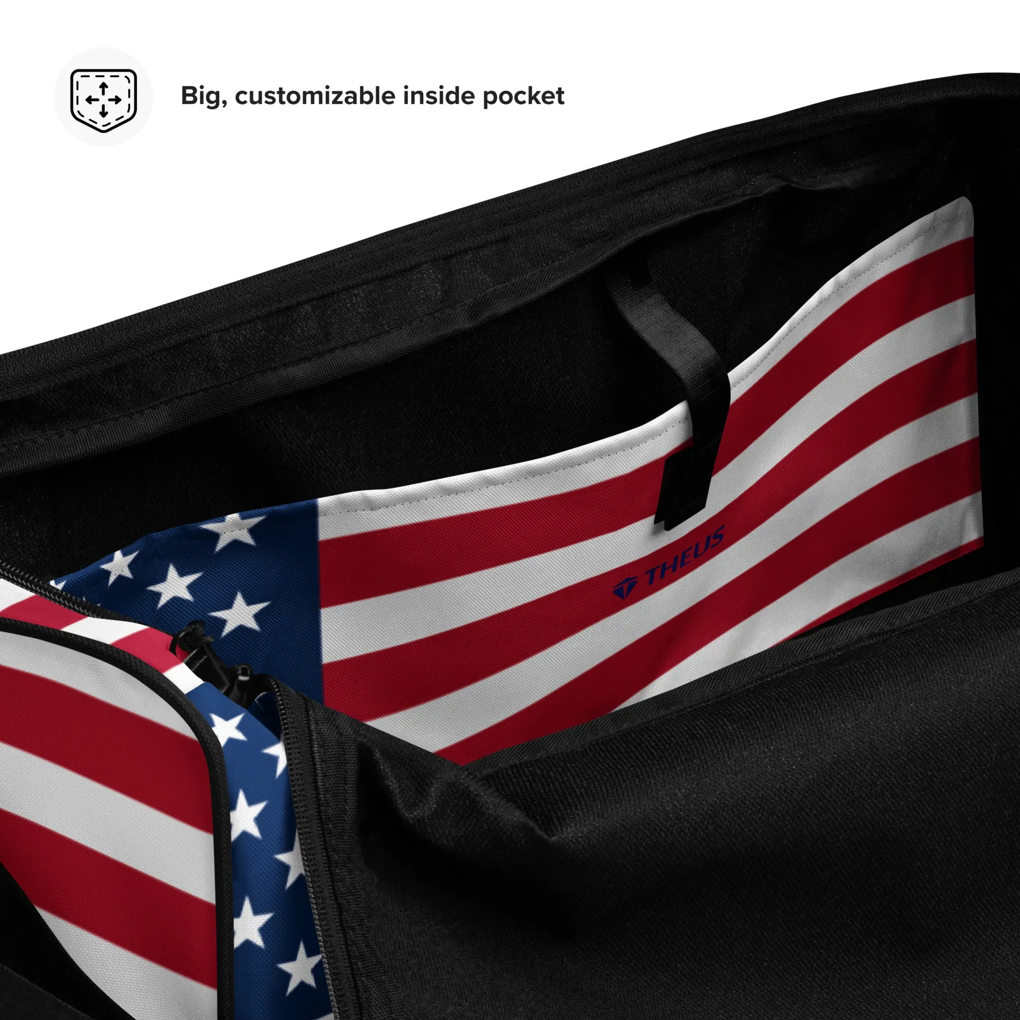 THEUS American Flag Duffle bag