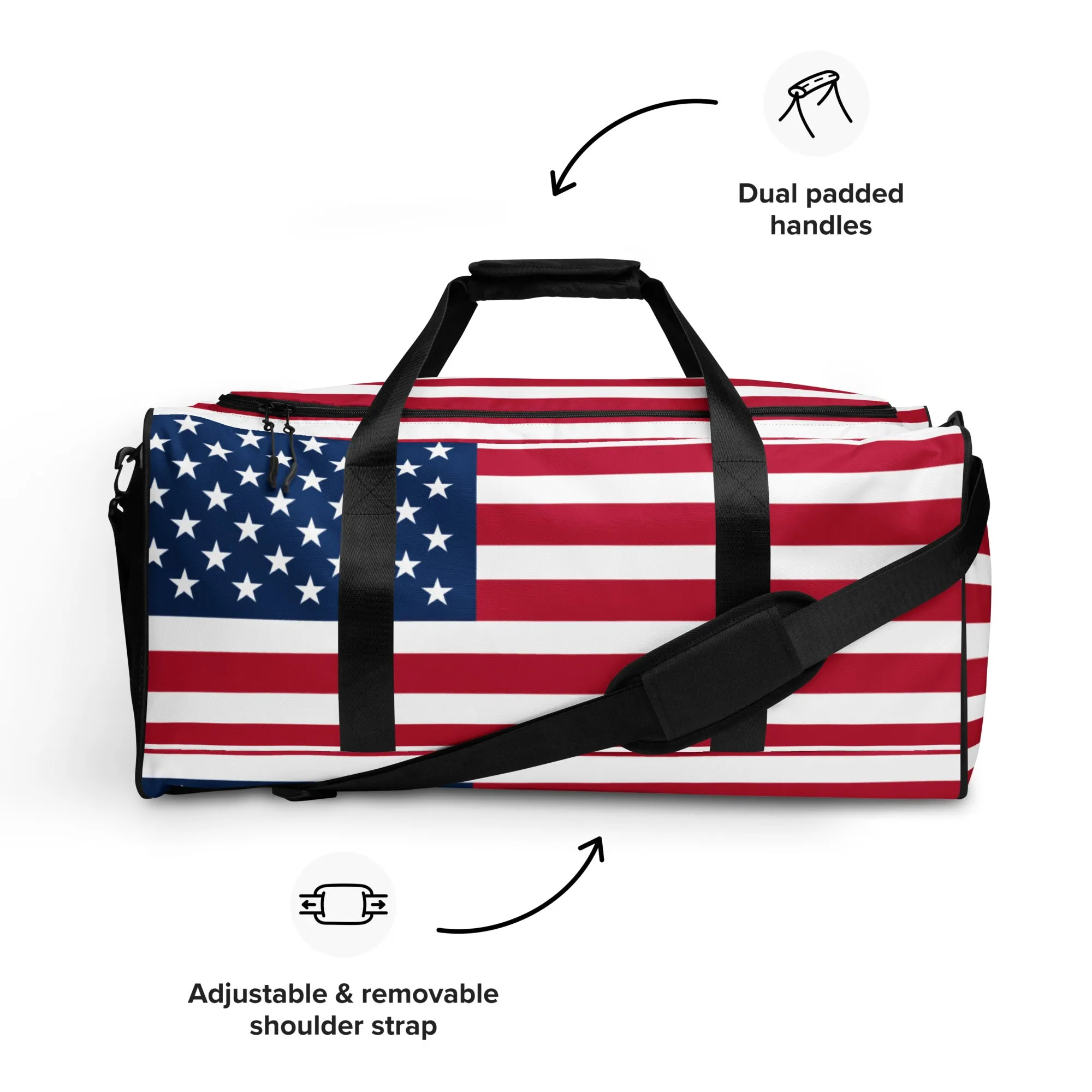 THEUS American Flag Duffle bag