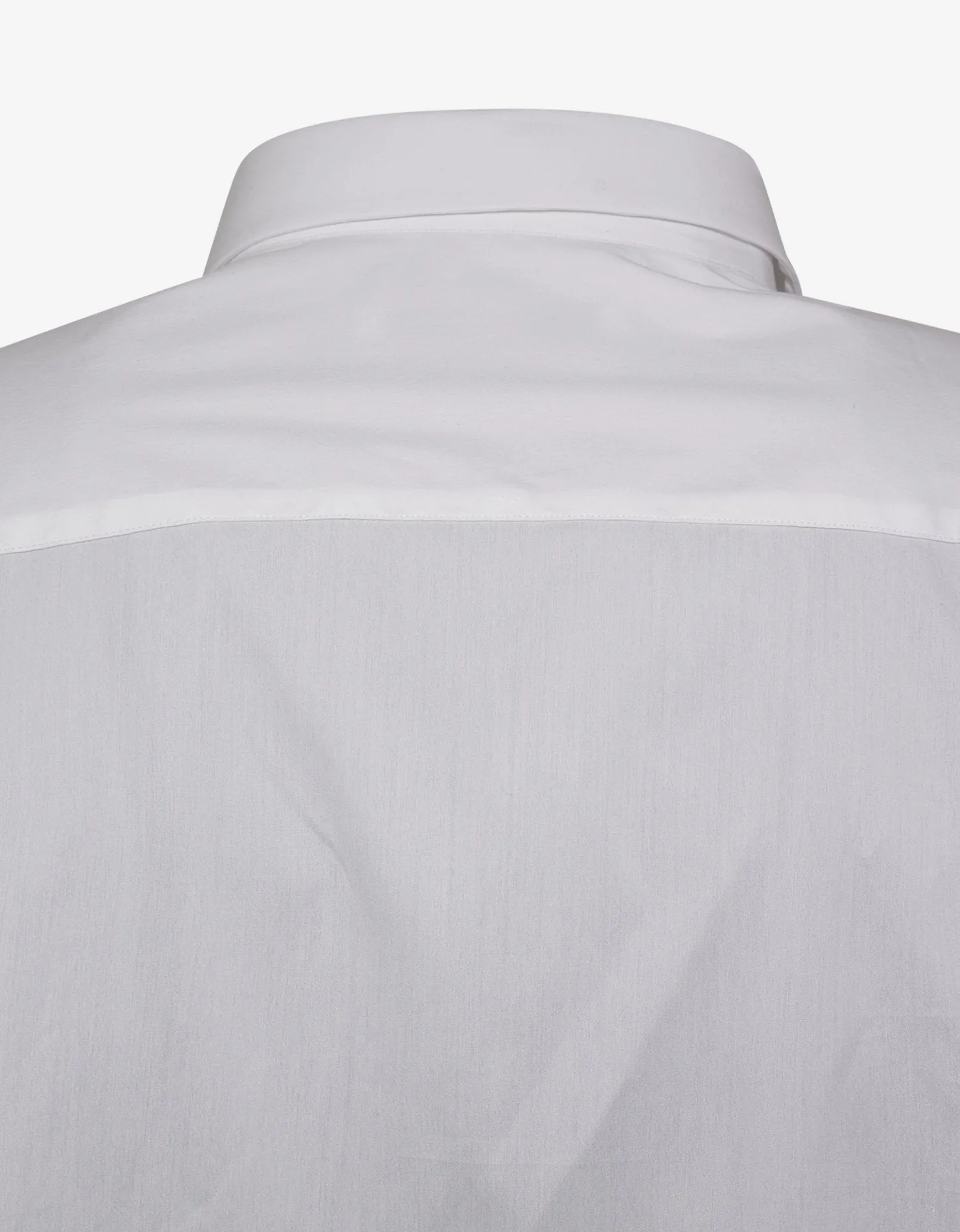 White Logo Signature Stretch-Cotton Shirt