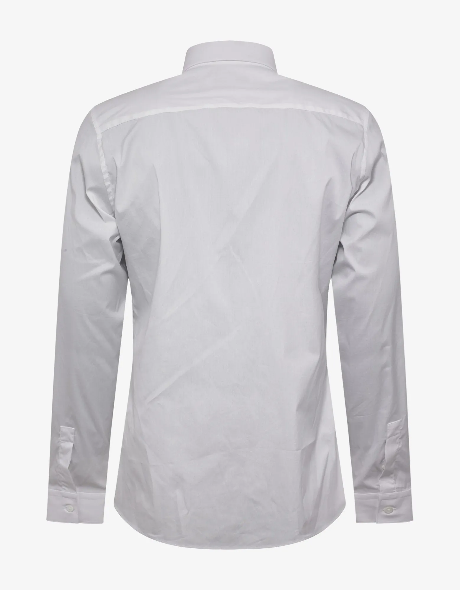 White Logo Signature Stretch-Cotton Shirt